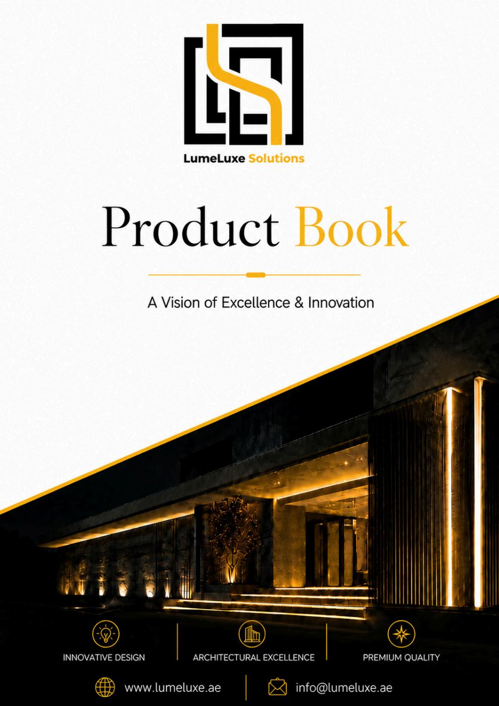 LumeLuxe Product Book cover